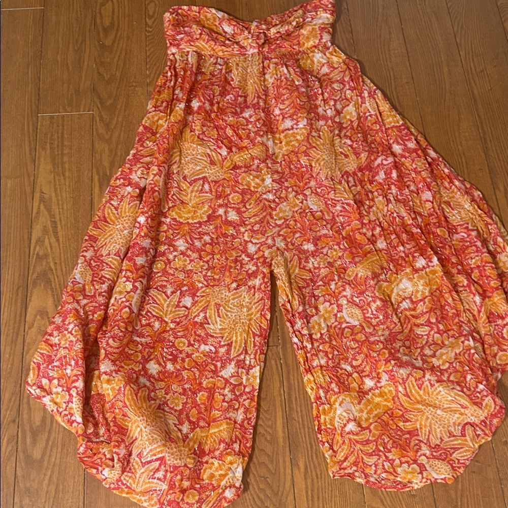 Anthro Harem Strapless Jumpsuit - Picture 3 of 12
